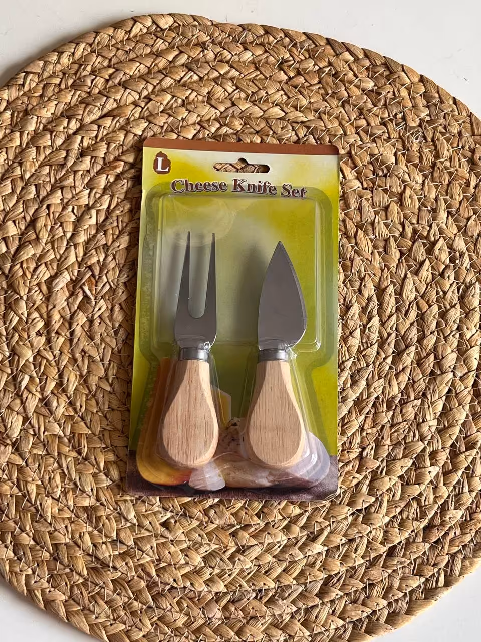 کارد صبحانه خوری دسته چوبی 2 عددی- طرح 2