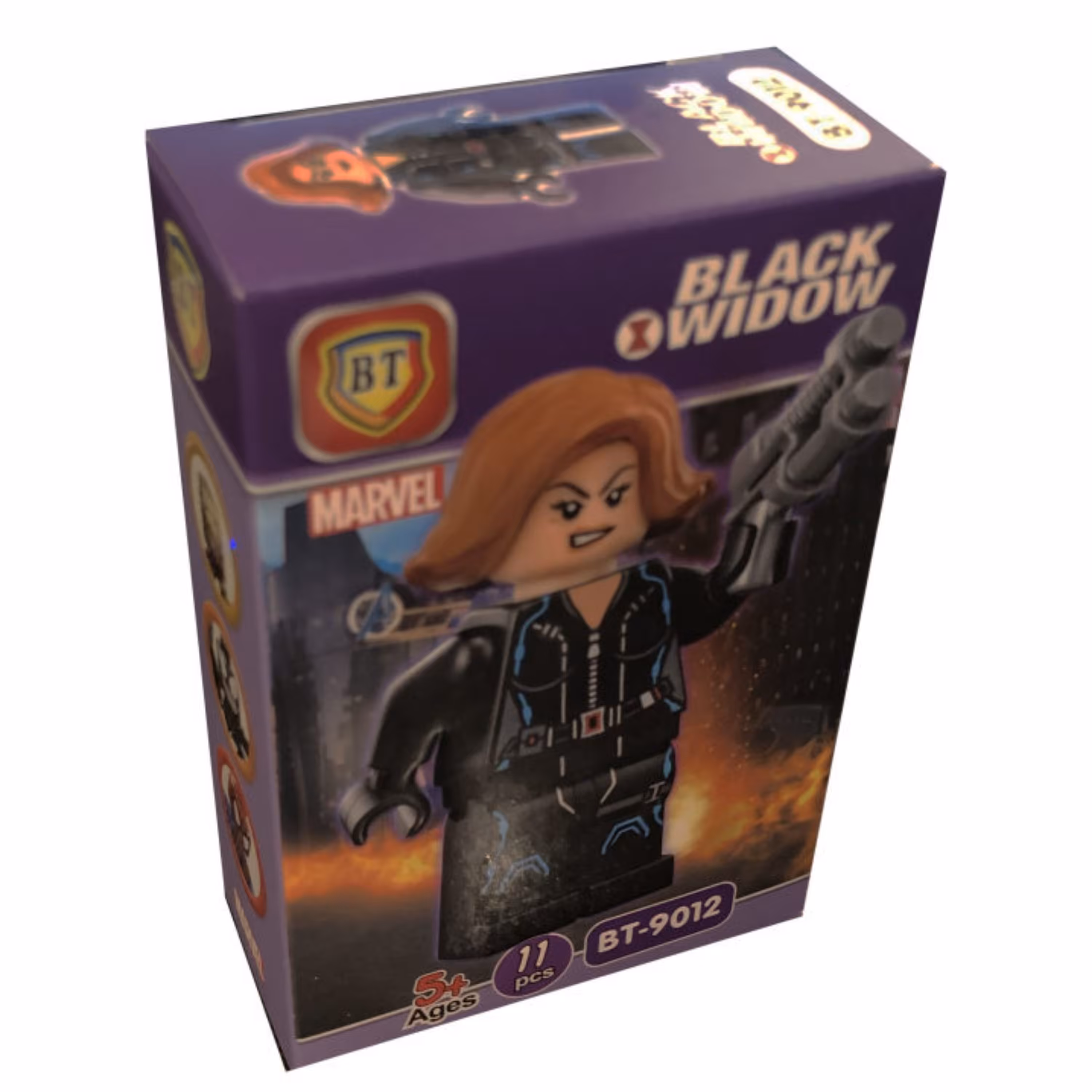 اسباب بازی ساختنی طرح سوپر هیرو مدل بلک وایدو 