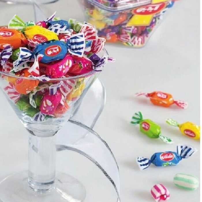 شکلات دورنگ میوه ایی آیدین 500گرم