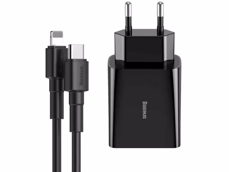 شارژر دیواری سریع تایپ سی و کابل بیسوس Baseus TC-012PD Quick Charger
