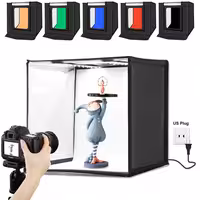 خیمه عکاسی نور دار 40×40 پلوز دیمر دار | Puluz Photography Tent LED 40x40cm