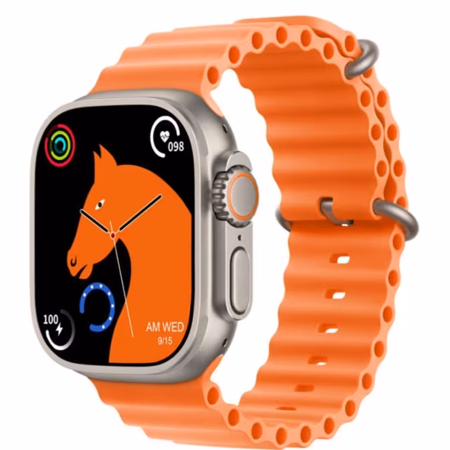 ساعت هوشمند T900 ultra مناسب برای خانم ها و آقایان به همراه بند سیلیکونی