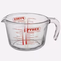 شیر جوش 1 لیتر مدرج پیرکس مدل Classic Glass