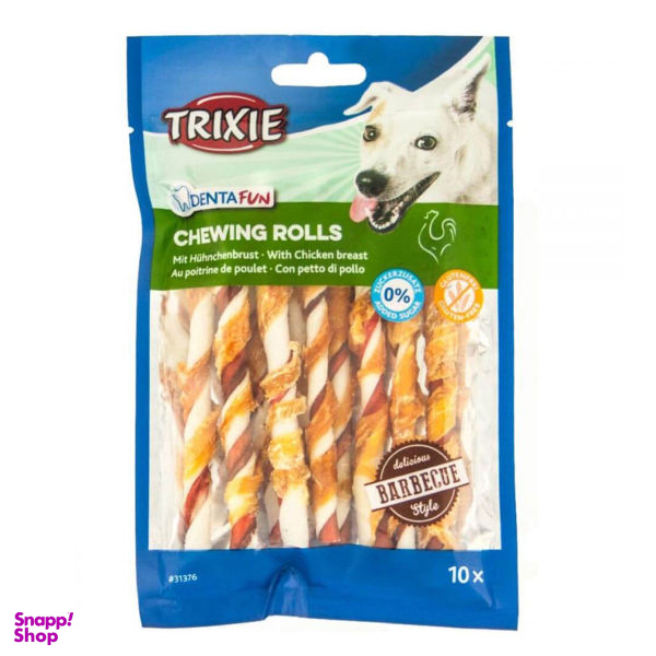 تشویقی سگ تریکسی مدل Chewing Rolls وزن 80 گرم