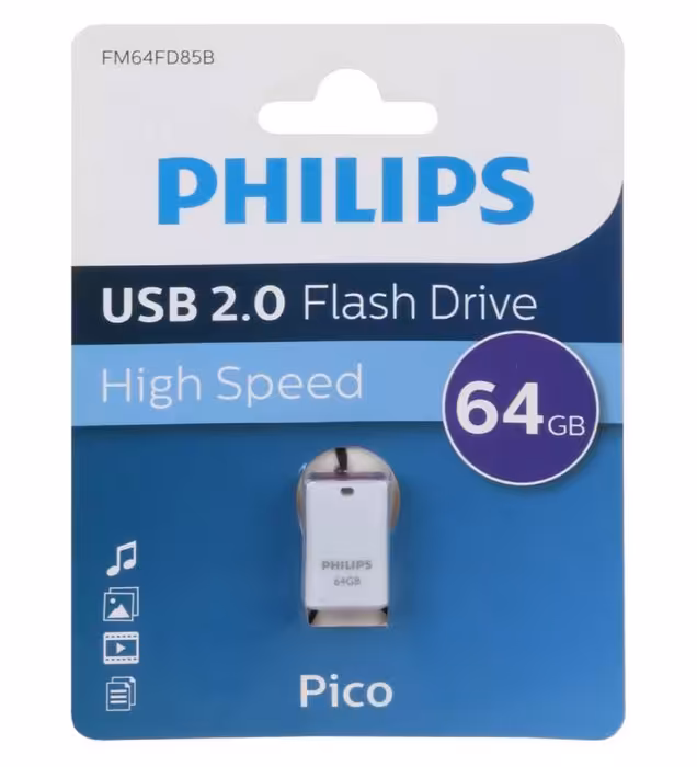 فلش مموری فیلیپس مدل Pico USB 2.0 ظرفیت 64 گیگابایت