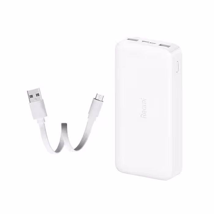 مشخصات، قیمت و خرید شارژر همراه شیائومی مدل Redmi ظرفیت 20000 میلی آمپرساعت به همراه کابل تبدیل microUSB