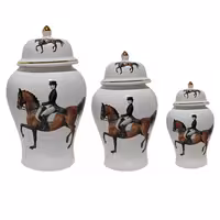 بانکه مدل جینجر جار طرح اسب MS05 مجموعه سه عددی