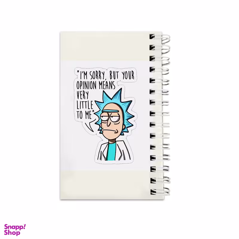 دفترچه یادداشت ۶۴ برگ مدل To Do List طرح ریک و مورتی کد 2334338