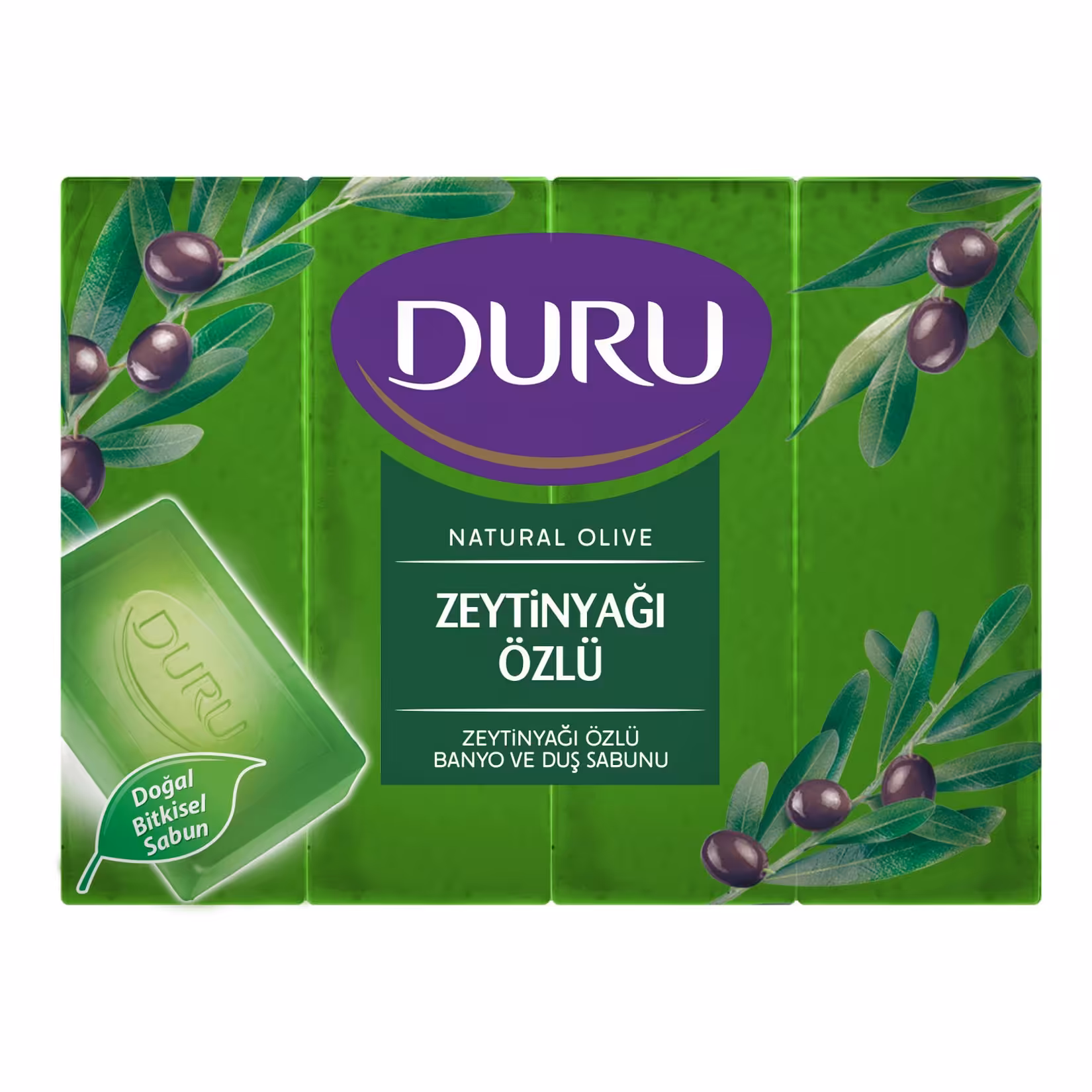 صابون  حمام 4تایی زیتونی مارک  Duru اورجینال ترکیه پک 4تایی ارسال از مرز بازرگان