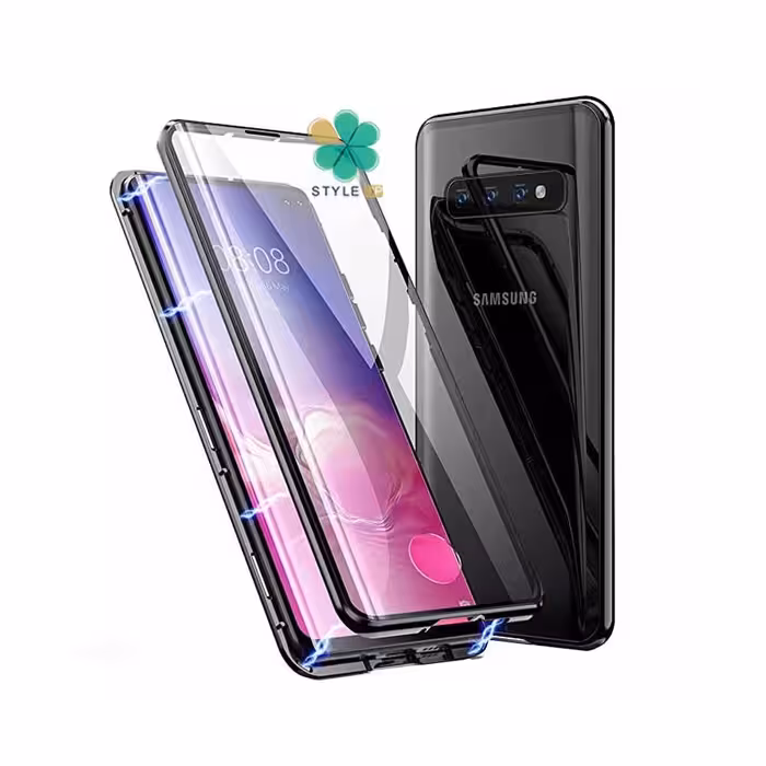 محافظ 360 درجه شیشه ای مگنتی گوشی سامسونگ Galaxy S10 Plus