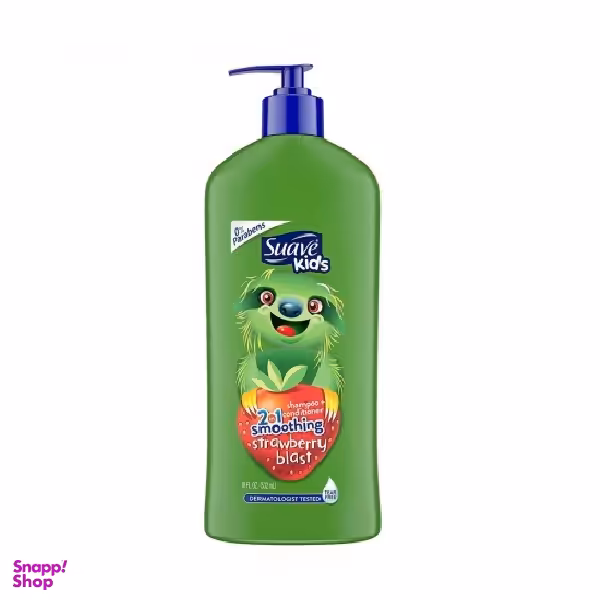 شامپو بچه سوایو (Suave) مدل Strawberry 3 in 1 حجم 532 میلی‌لیتر