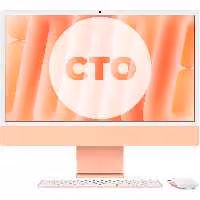 آی مک 24 اینچ M4 کاستوم پردازنده 10core – 10core حافظه رم 16 گیگابایت ظرفیت 1 ترابایت SSD نارنجی Z1EW0007N - Hiapple.ir