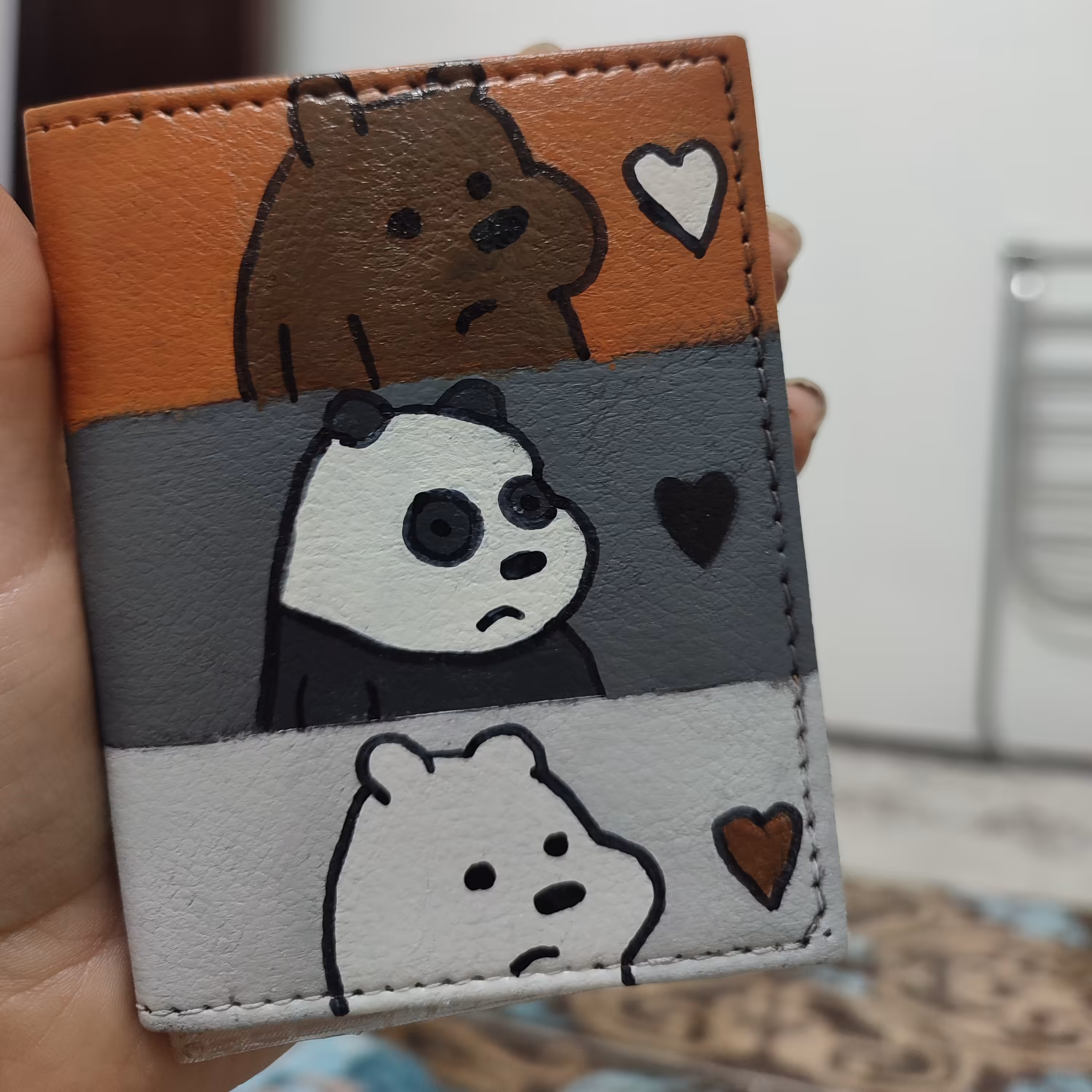 کیف کارت چرم سایزبندی مختلف باطرح  دلخواه شما