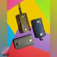 کیف دسته کلید چرم خارجی ترک حلقه ایی و 6 عددی کاملا دستدوز