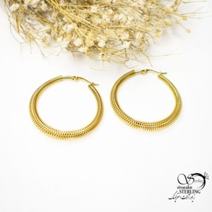 گوشواره حلقه ای استیل کد 5691