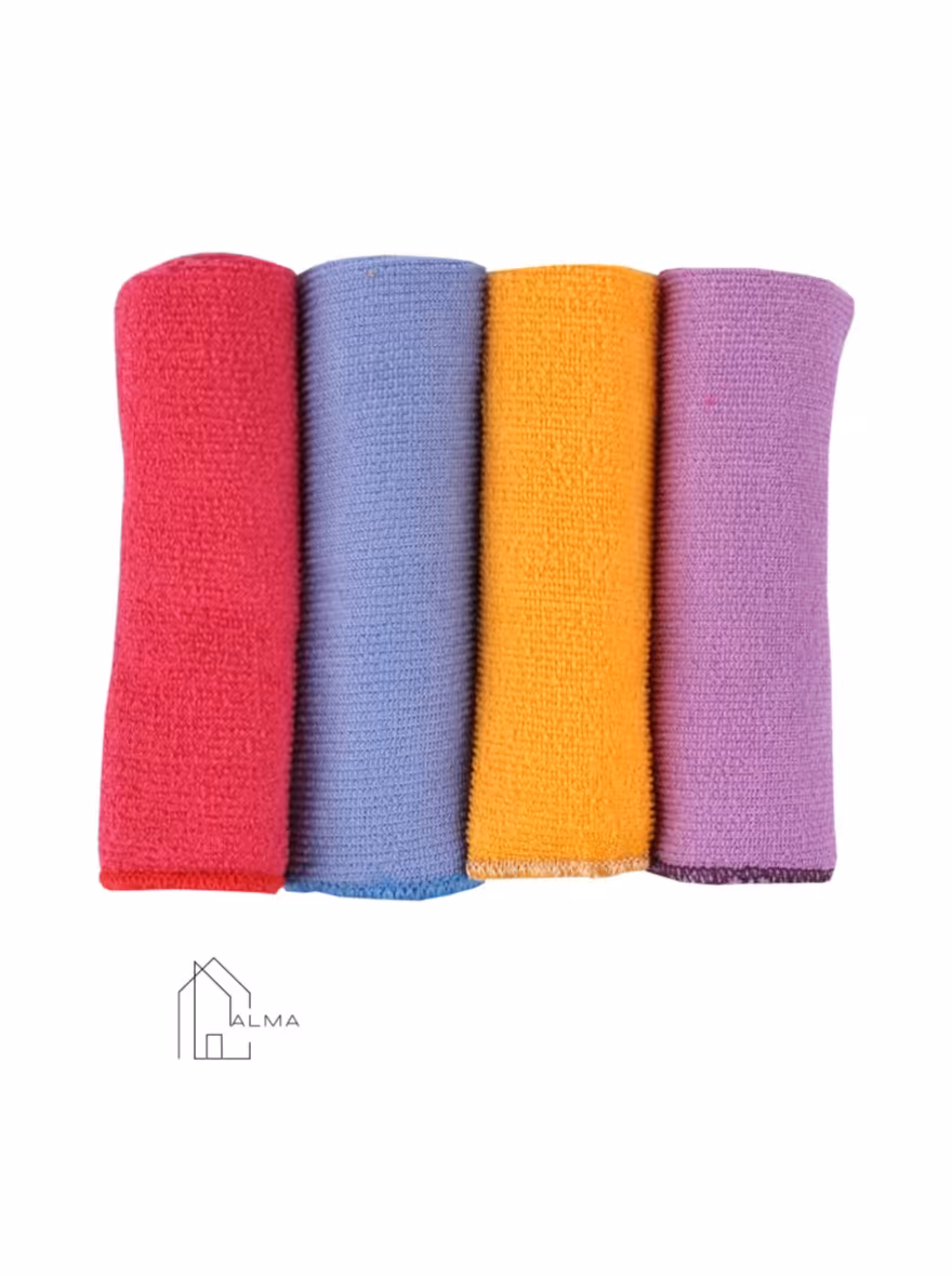 دستمال نظافت آشپزخانه مجموعه 4 عددی | خانه آلما