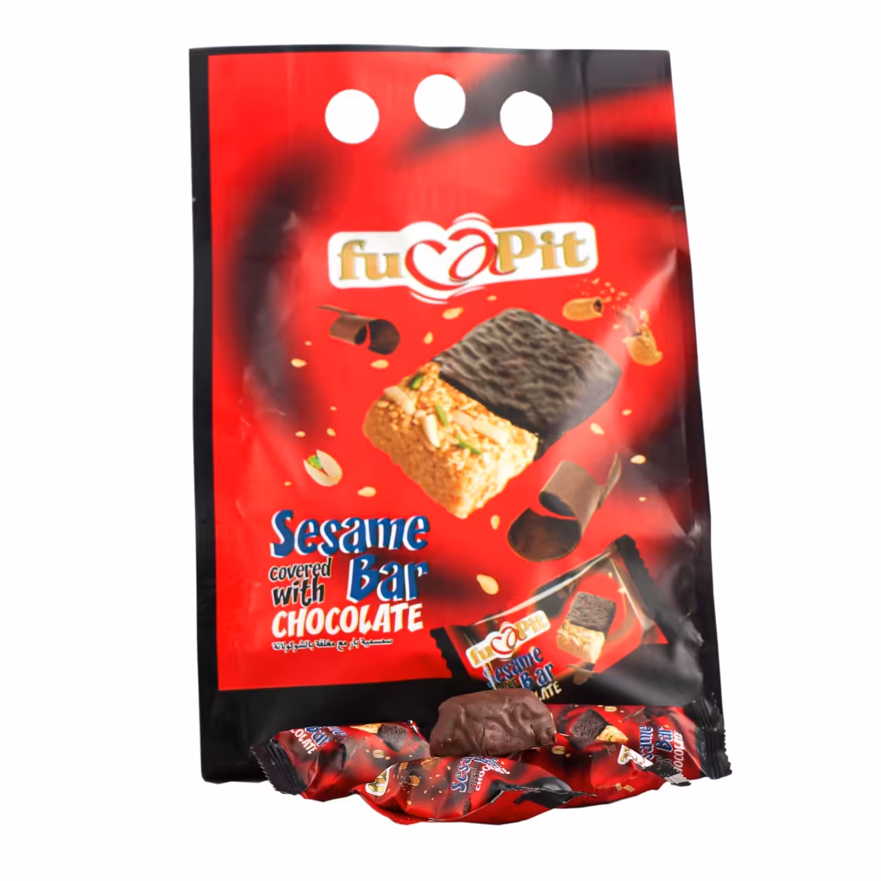 کنجدبار روکش شکلات حجم 450 گرمی