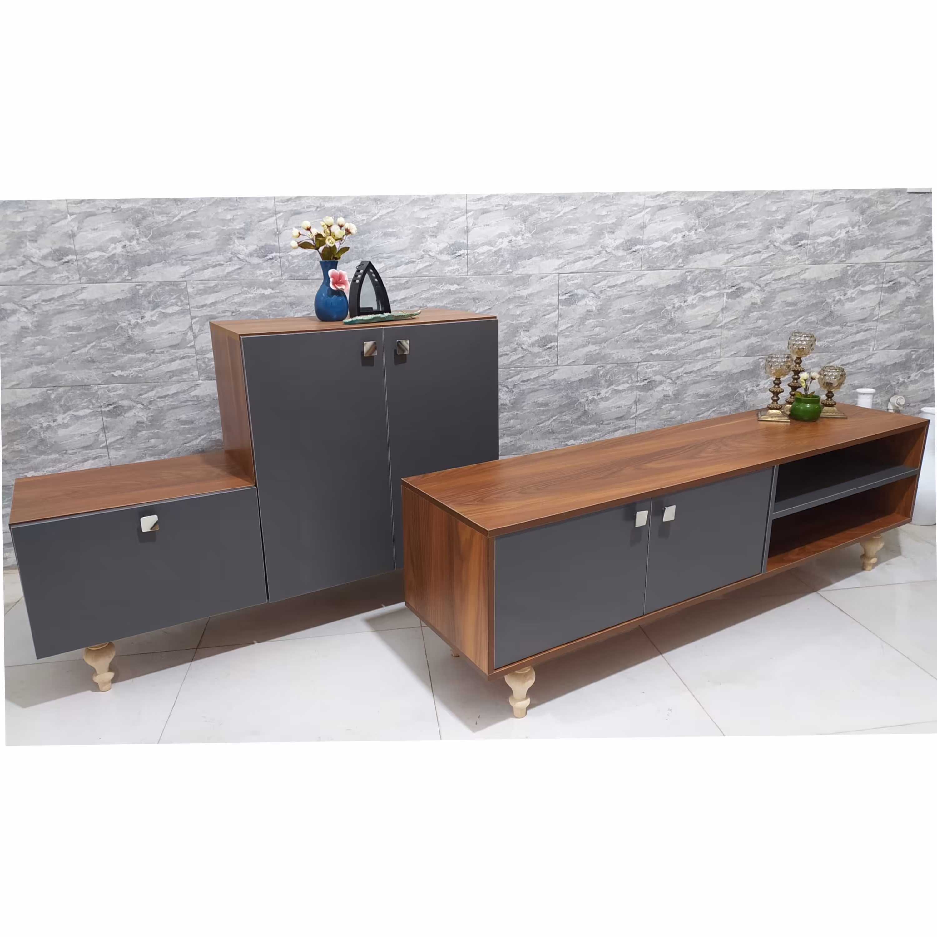 ست میز تلویزیون و جاکفشی  مدل آتوسا 