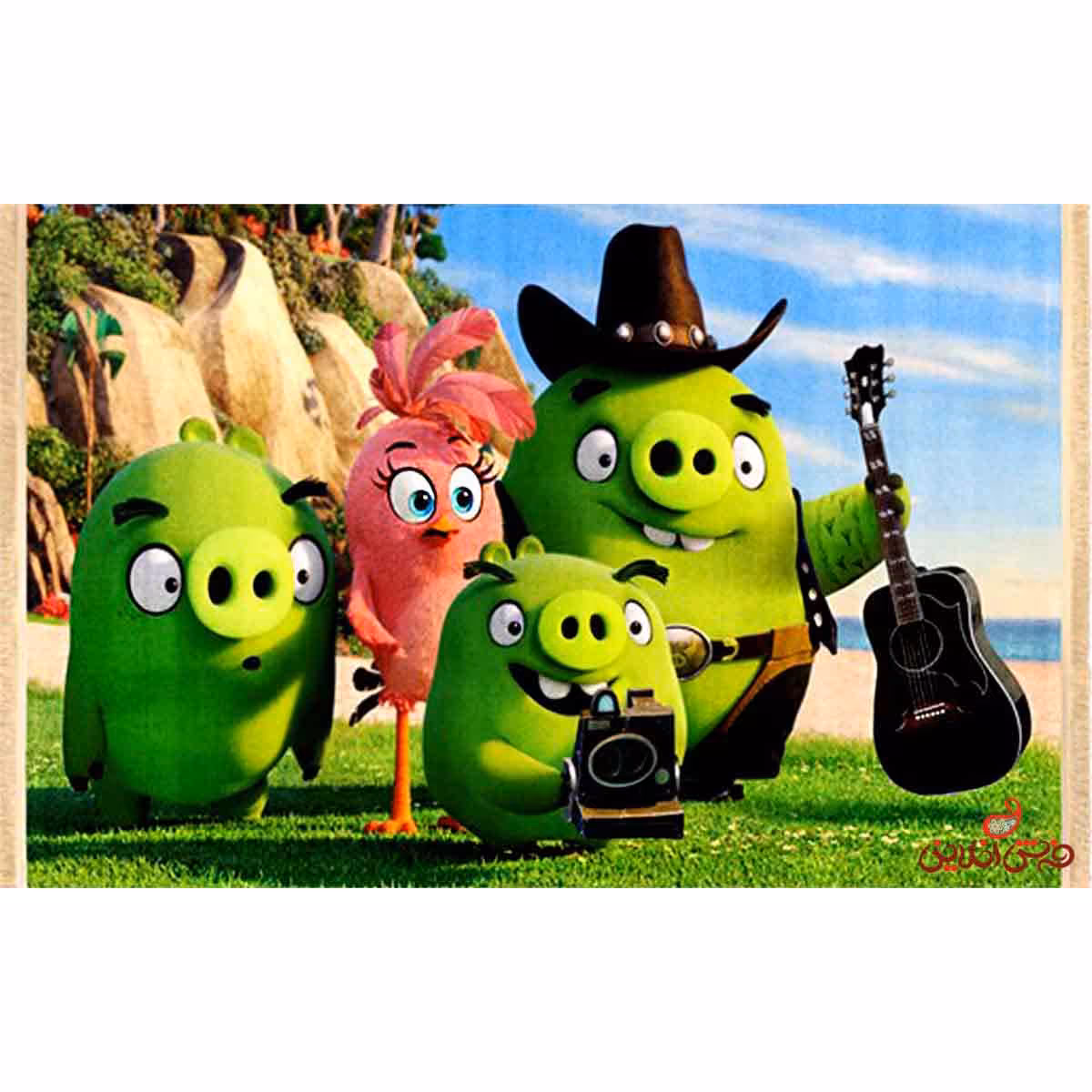 فرش ماشینی کودک کلاریس طرح پرندگان خشمگین کد 100225