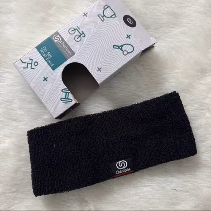 هدبند حوله ای  برند چمپکس با قدرت جذب بالا  و بسیار سبک