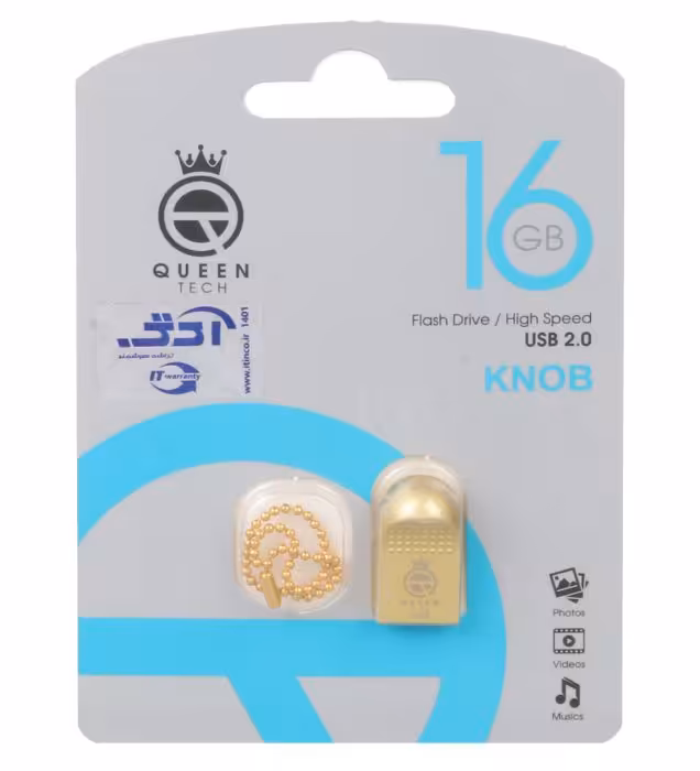 فلش مموری کوئین تک مدل Knob USB 2.0 ظرفیت 16 گیگابایت