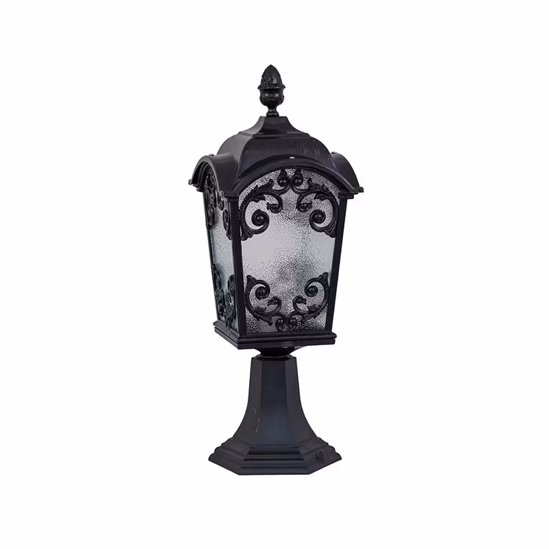 چراغ حیاطی مدل کدflo300 سردری مشکی