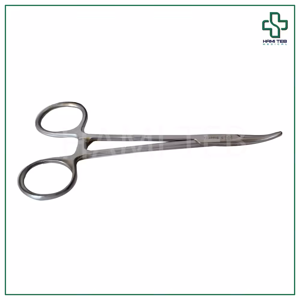 پنس موسکیتو سر کج استیل