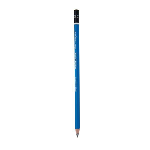 مداد مشکی استدلر مدل Mars Lumograph 100 با درجه سختی نوک 6B