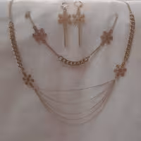 ست دستساز استیل با دونه های برف ویژه ست یلدایی