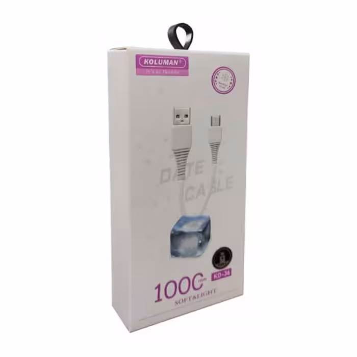 کابل شارژ لایتنینگ کلومن مدل KD-36 با گارانتی 6 ماهه