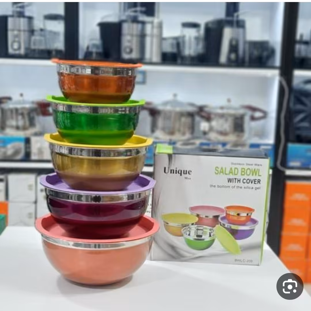 سرویس لگن درب دار یونیک اصلی بسته 5 عددی