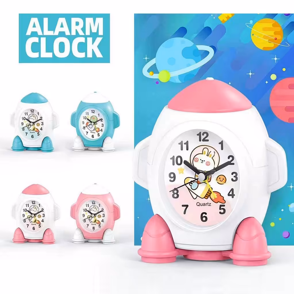 ساعت رومیزی زنگ دار طرح راکت