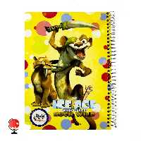 دفتر مشق 100برگ سیمی طرح عصر یخبندان جلد سخت برند آپادانا