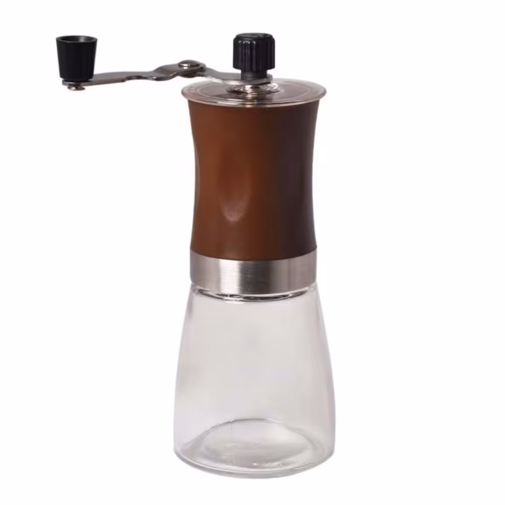 آسیاب دستی قهوه مخزن شیشه ای