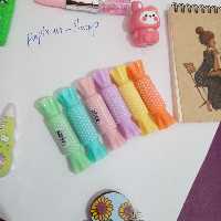 پک 6 عددی هایلایتر شکلاتی دو سر