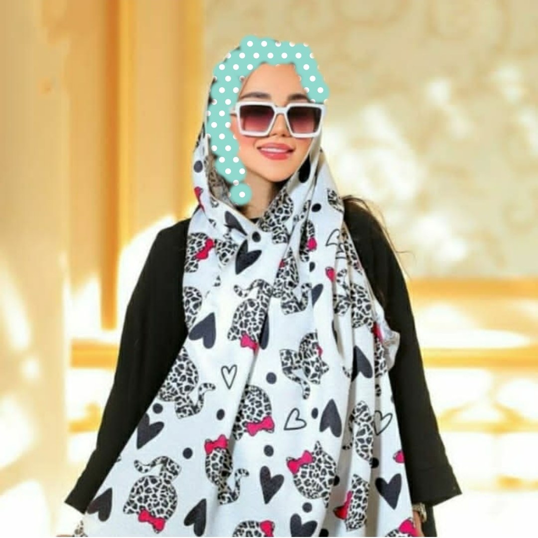 شال نخی نوجوان طرح گربه