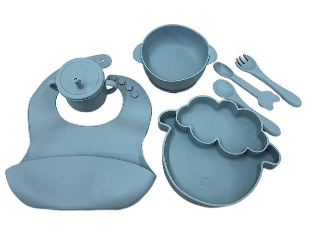 ست ظرف غذا سیلیکونی 9 تکه طرح ببعی