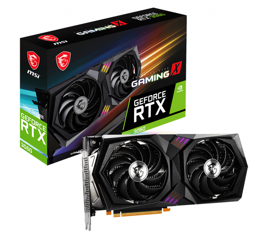 کارت گرافیک  ام اس آی مدل GeForce RTX 3060 GAMING X 12G حافظه 12 گیگابایت