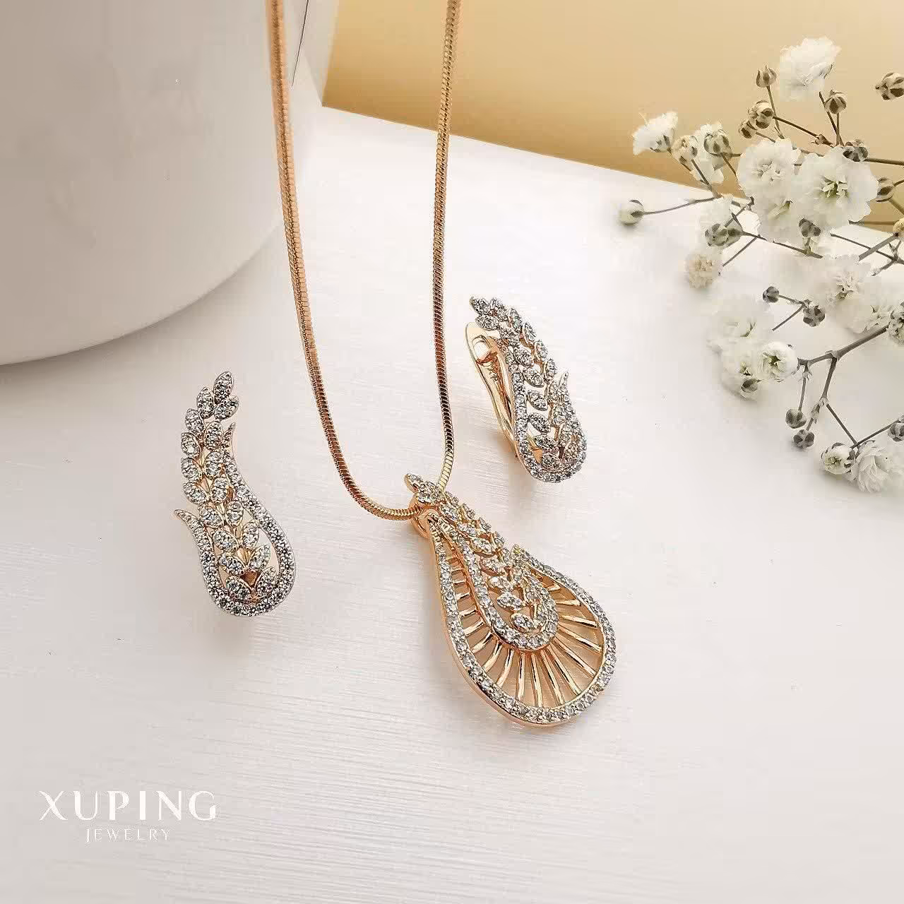 نیم ست نگین داربرندXUPING