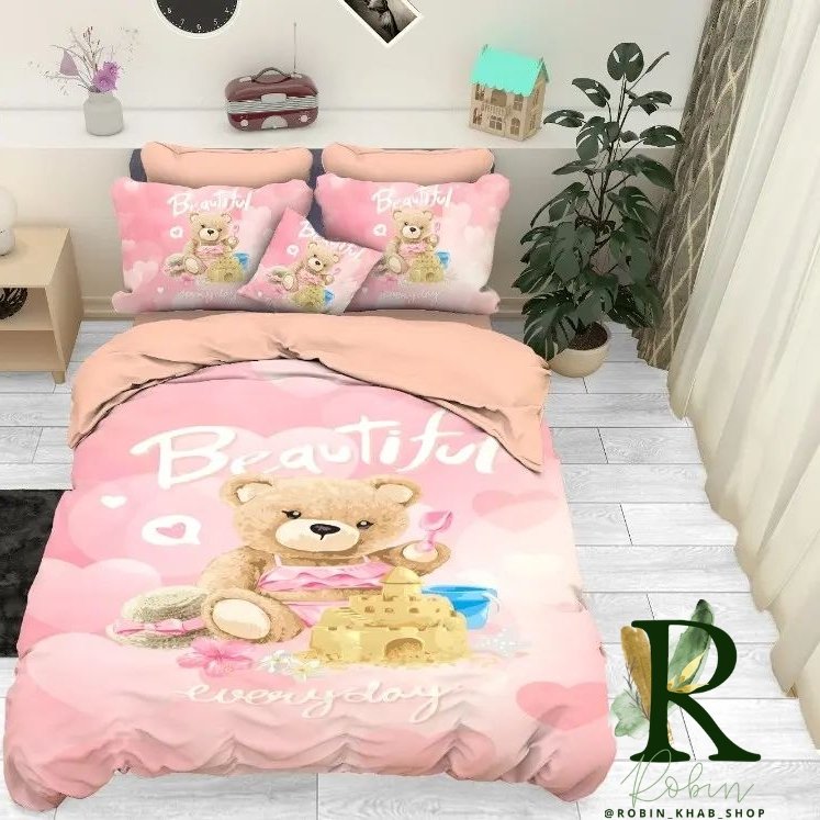 روتختی تک نفره سه بعدی ترک طرح teddy