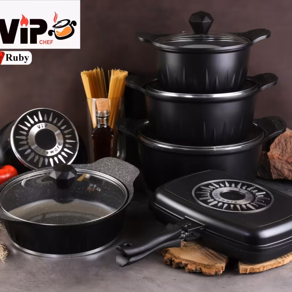 سرویس قابلمه 12 پارچه VIP در هشت رنگ