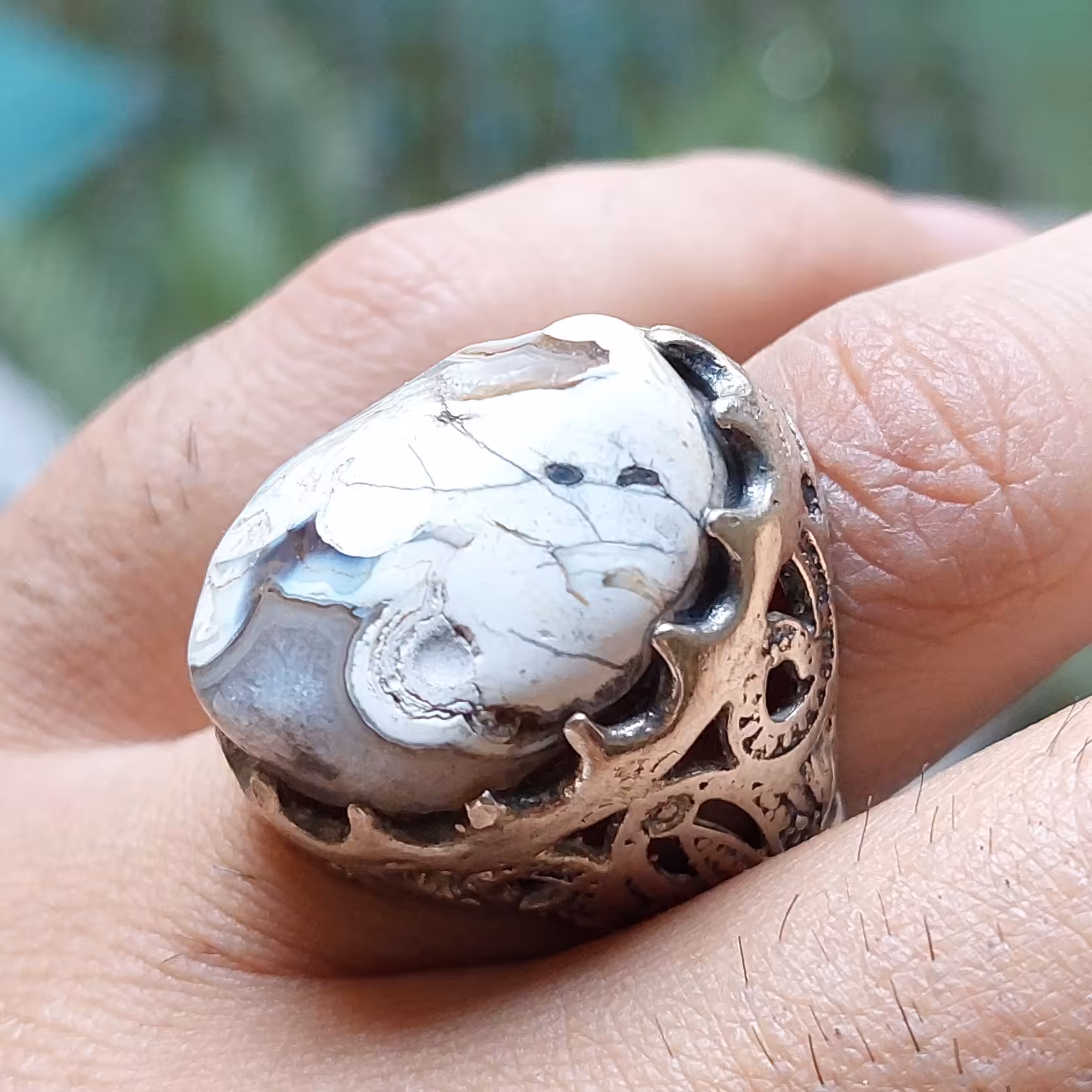 انگشتر عقیق ابری 