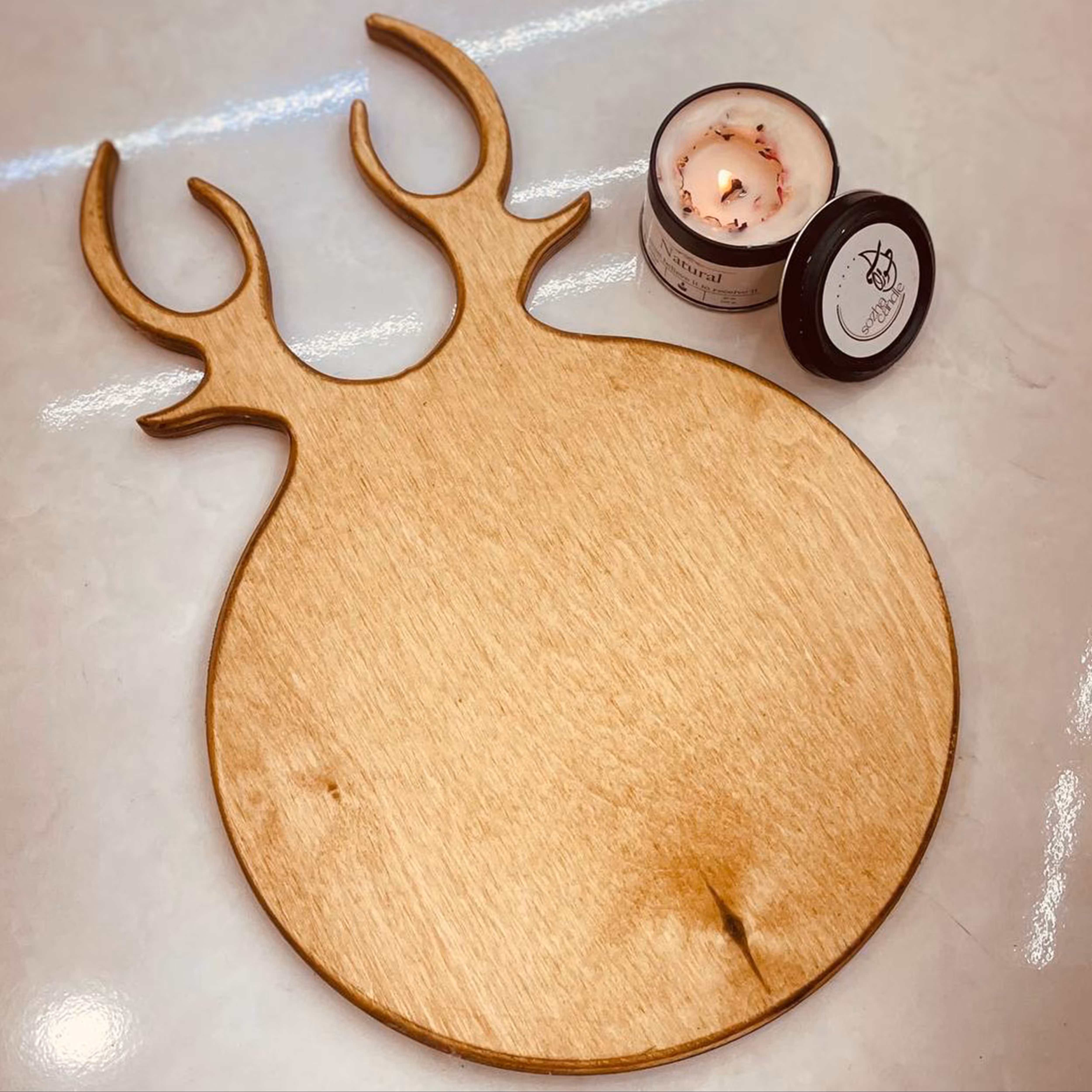 تخته سرو چوبی مدل گوزن کد TSW-02