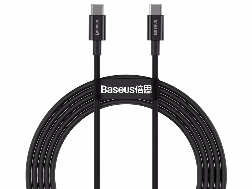 کابل شارژ سریع تایپ سی به تایپ سی 100وات بیسوس Baseus Superior Type-C Cable 2m