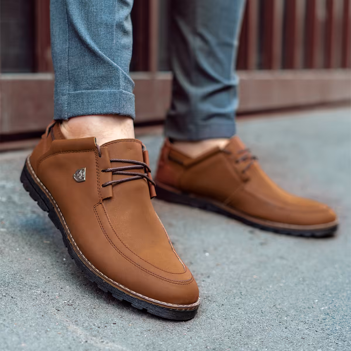 کفش قهوه ای مردانه مدل Yamin