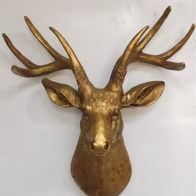 دیوارکوب کله گوزن طلای