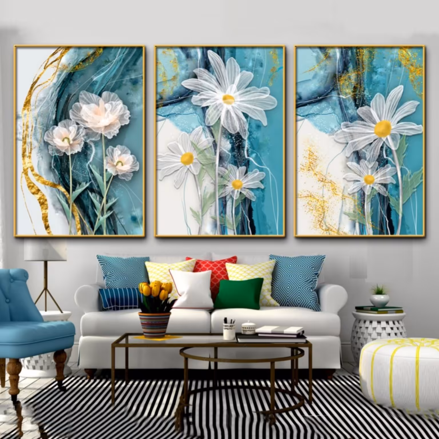 تابلو دکوراتیو 3تیکه کد 00194