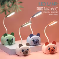 چراغ مطالعه و جاقلمی و مدادتراش فانتزی طرح خرس