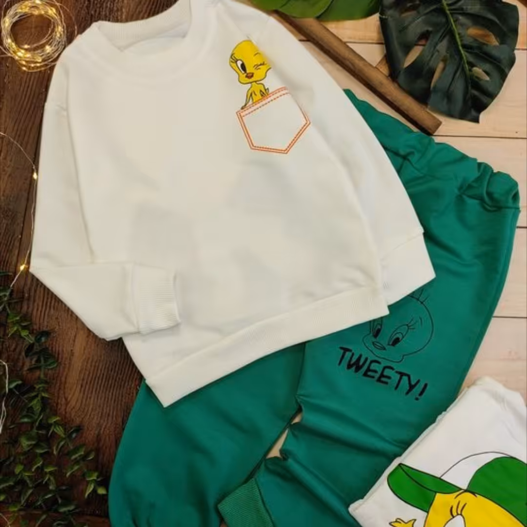 بلوز و شلوار اسپرت  توییتی(کد 4660)