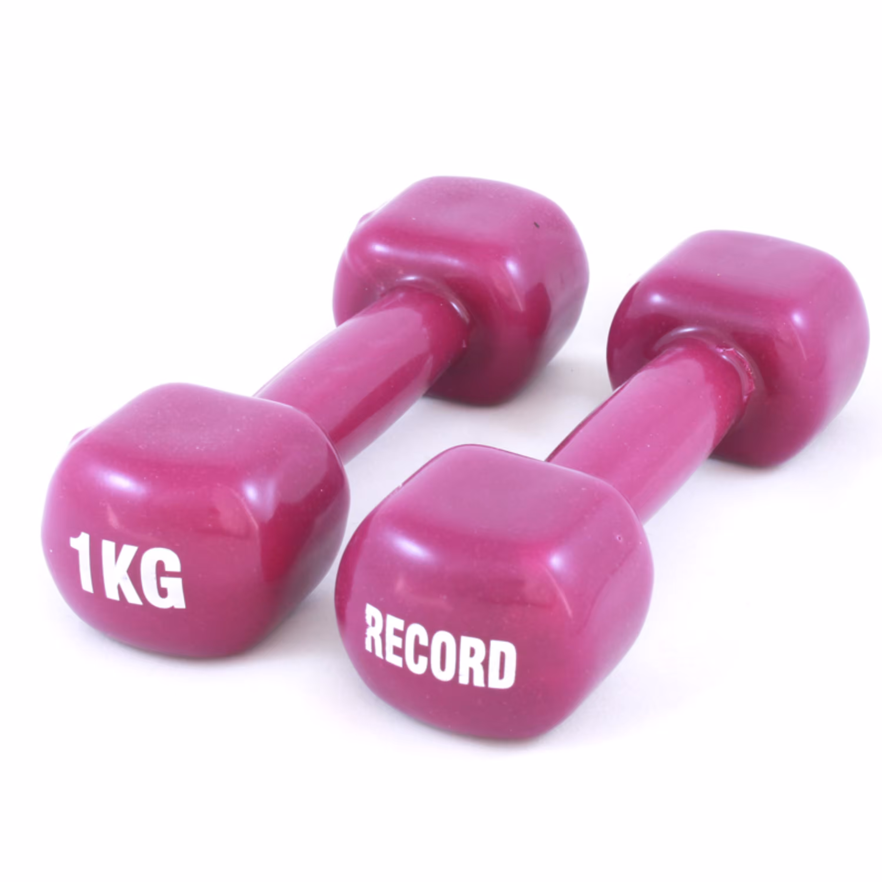 دمبل 1 کیلویی روکش دار رکورد جفتی رنگ بنفش